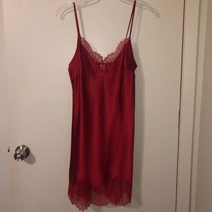 Victoria’s Secret Red Lace Slip